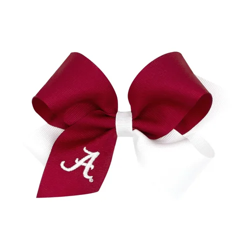 Miniatura 56 de Divine Creations - Lazo para el pelo de dos tonos para niñas con temática universitaria para el día del juego, por Wee Ones en un clip WeeStay