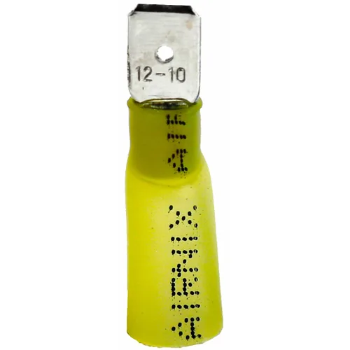 Miniatura 14 de HSSV1-5 Horquillas de terminal de espada, 100 piezas de conectores de alambre termorretráctil, kit de terminales eléctricos, impermeable, grado