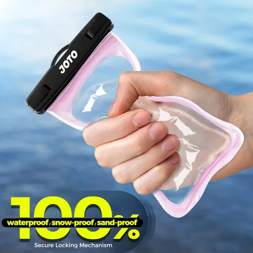 Miniatura 5 de JOTO - Paquete de 2 fundas impermeables universales para iPhone 17 Air 16 15 14 13 12 11 Plus Pro Max, bolsa seca para celular IPX8 XR X SE, Galaxy