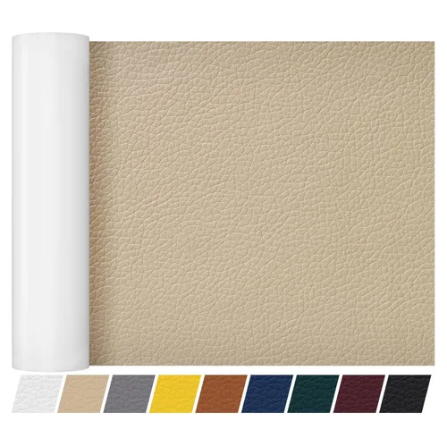 Miniatura 55 de Cinta de parche de reparación de cuero de 4 x 60 pulgadas, cinta autoadhesiva fuerte para muebles, sofás, sillones, asientos de automóvil, armarios
