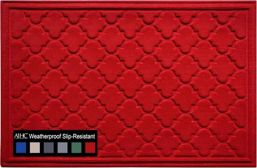 Miniatura 8 de A1HC - Tapete de puerta multiusos duradero, para interiores y exteriores, fácil de limpiar, impermeable, para todo tipo de clima, patio, garaje