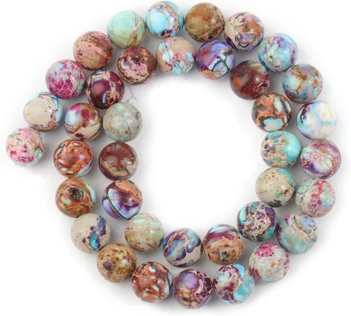 Miniatura 14 de Cuentas de Apatita 10mm 35 Piezas de Piedra para Hacer Joyería, Cuentas Grandes, Pulseras, Keychaian, Cuentas Sueltas Redondas Lisas, Cuentas