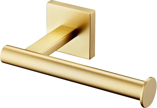 Miniatura 13 de KOKOSIRI Soporte de papel higiénico Dispensador de papel tisú para baño Portarrollos de baño Acero inoxidable dorado cepillado B2005BG Oro cepillado