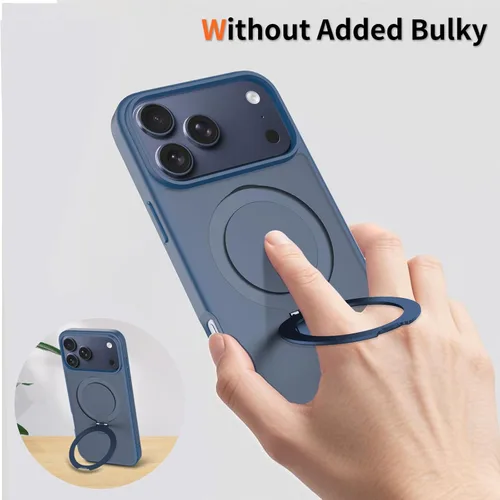 Miniatura 6 de Funda con soporte ultra magnético para iPhone 17 Pro Max [protección militar contra caídas] [compatible con MagSafe] a prueba de golpes, translúcida