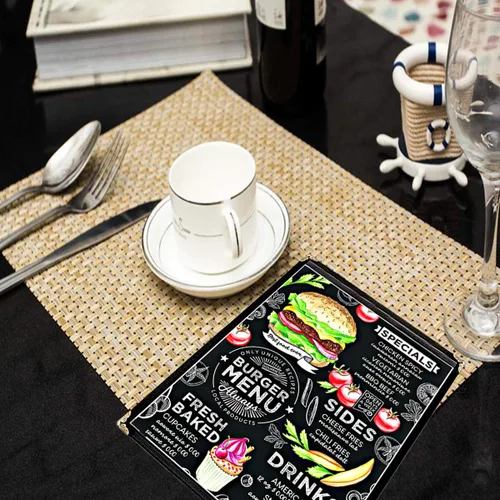 Miniatura 2 de 25 unidades de fundas para menú – de una página, compatible con papel de 8.5 x 11 pulgadas, soporte para menú, fundas para menú de restaurante