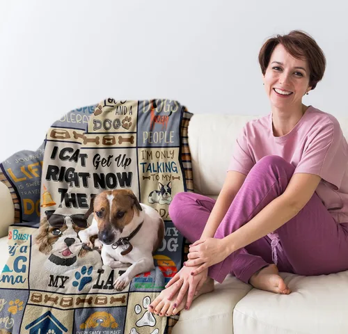 Miniatura 3 de Regalos de Navidad para madres de perros para mujeres, regalos para amantes de los perros, regalos para amantes de los perros/mamás mujeres, manta
