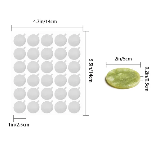 Miniatura 2 de 900 calcomanías desechables de 1 pulgada para pegamento para pestañas, almohadillas de palet, pegamento impermeable, calcomanías de papel