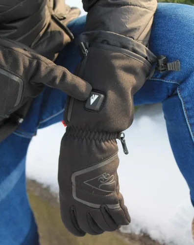 Miniatura 4 de ActionHeat Guantes térmicos con batería para hombre, delgados, impermeables, guantes eléctricos, 3 ajustes de calor, hasta 8 horas de tiempo