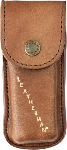 Miniatura 11 de LEATHERMAN, Funda de cuero Heritage con cierre de presión para herramientas multifunción, marrón, pequeña