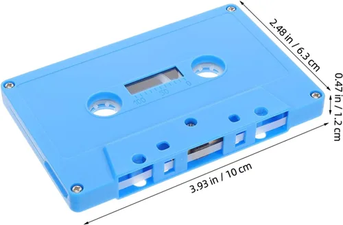 Miniatura 2 de 2pcs Retro Decor for Music Lovers Blank Cassette Tape Decor for Parties Sky-blue