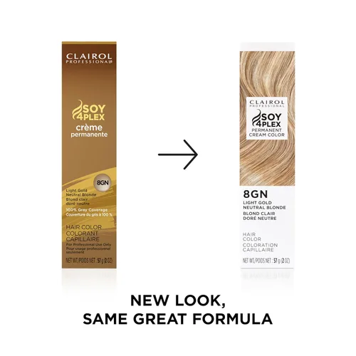 Miniatura 2 de Clairol Professional Permanent Cream Hair Color Blonde, Brown, Black, & Red-Violet Shades for 100% Gray Coverage Deep Conditioning & Fade 8gn