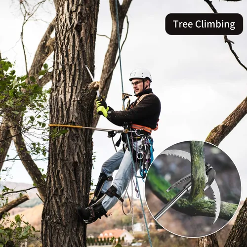 Miniatura 6 de Ant Mag Gancho de Agarre de Acero Inoxidable con Garra y Mosquetón para Camping, Senderismo, Agarre de Árboles y Levantamiento de Agua y Salvamento