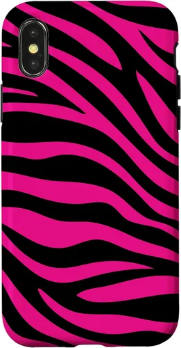 Miniatura 5 de Zebra Animal Print Pattern Black and Pink Cute Phone Case for iPhone 17