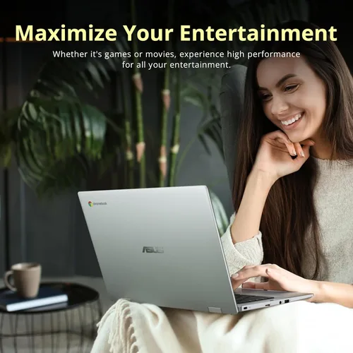 Miniatura 7 de ASUS Chromebook CX1 - Laptop antirreflejos FHD de 14 pulgadas, Intel Celeron N4500, 4 GB de RAM, 224 GB de almacenamiento