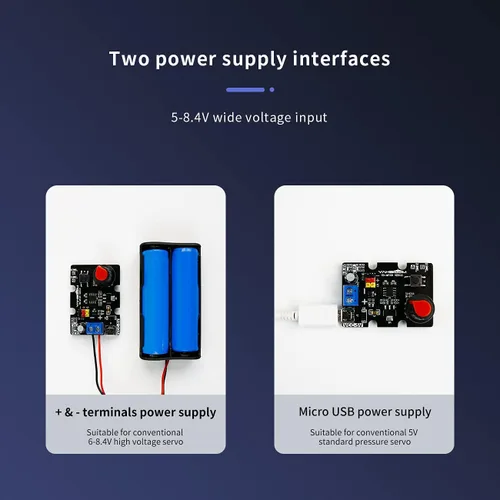 Miniatura 5 de Yahboom Herramienta de centrado de controlador de servomotores RC con protección contra sobrecorriente, 2 modos de control compatible con ajuste