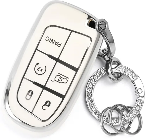 Miniatura 6 de Funda para llavero Dodge Challenger - 3, 4, 5 botones, protector de llavero de TPU suave