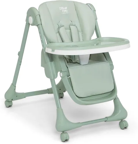 Miniatura 15 de Little Folks by Delta Children - Silla alta SlimFold 2 en 1 para bebés y niños pequeños, color verde salvia