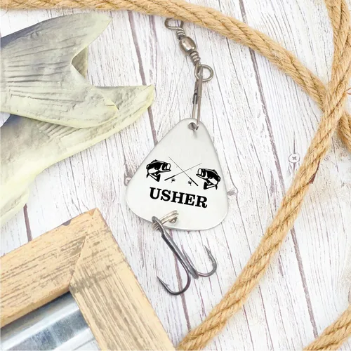 Miniatura 4 de Idea de regalo para el mejor hombre, señuelo de pesca personalizado para padrino de boda, Will You Be My Bridesman, regalo de propuesta para mi