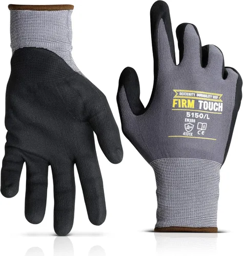 Glove Station Pantalla táctil de alta destreza recubierta de palma de agarre extra resistente a cortes para uso general