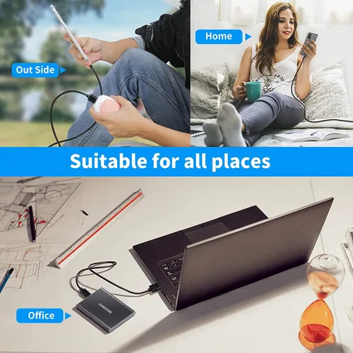 Miniatura 6 de PremiumCord Cable de conexión USB-C a USB 3.0 de 9.8 ft, cable de datos SuperSpeed de hasta 10 Gbit/S, conexión hasta 3 A, conector USB 3.1