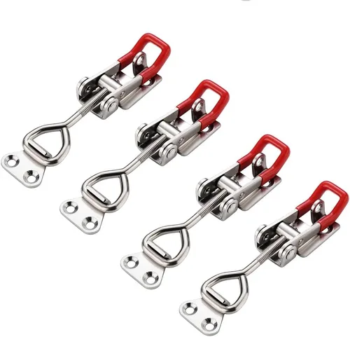 Miniatura 9 de E-TING Paquete de 6 abrazaderas de cierre ajustable para 4001 y 330 libras, capacidad de sujeción, 330.7 lbs, cierre de liberación rápida, 24