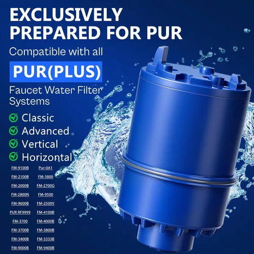 Miniatura 5 de Reemplazo de filtro de agua para grifo azul para Pur y sistema de filtro de agua montado PUR PLUS RF-9999 RF-3375 FM-2500V FM-3700 FM-3400B, etc.