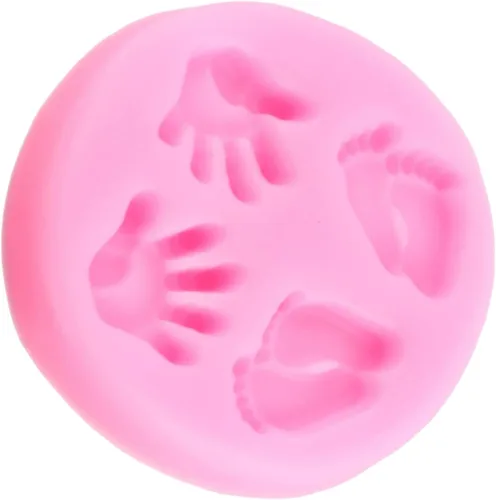 Miniatura 5 de Moldes de silicona para bebé, molde de fondant para pies de bebé, moldes de silicona para decoración de tartas, decoración de cupcakes, caramelo