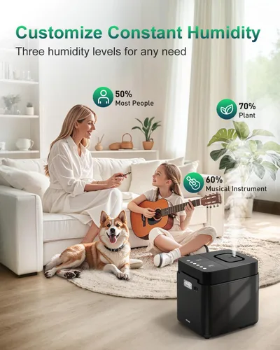 Miniatura 4 de Mifasol Humidificador de acero inoxidable, 3.3L/0.87 galones humidificadores de vapor caliente para dormitorio, 800 pies cuadrados, humidificadores