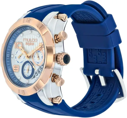 Miniatura 2 de MULCO Ilusion Watches for Women Analog Quartz Watch, Crystal Accents and Rose Gold Watch Accent with Pearl Finish, Water Resistant, Silicone Band