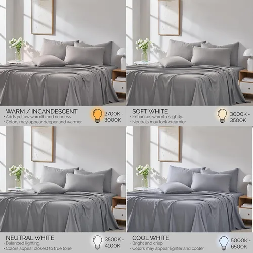 Miniatura 110 de Southshore Fine Living, Inc. Juego de 7 piezas de sábanas King divididas para cama ajustable, juego de sábanas King divididas con bolsillo de 21