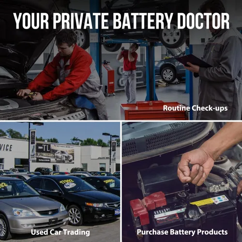 Miniatura 7 de KONNWEI KW208 12V Probador de Batería de Coche, Probador de Carga de Batería Automotriz 12V Probador de Arranque de Alternador Digital Analizador
