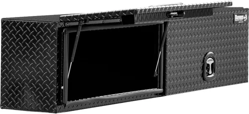 Miniatura 3 de Buyers Products 1721363 Topsider - Caja de herramientas para camión, 18 x 16 x 72 pulgadas, aluminio con banda de rodadura de diamante negro
