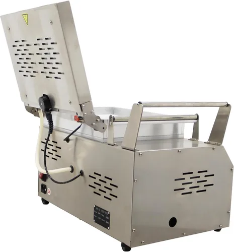 Miniatura 9 de Máquina de montaje al vacío de banco Máquina de envasado al vacío de escritorio con dos ranuras, sellador al vacío de cámara comercial para carne