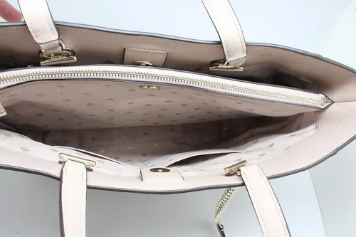 Miniatura 7 de Kate Spae New York Infinite - Bolsa grande con triple compartimento, color beige cálido, Negro