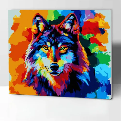 Miniatura 12 de Komking Kit de pintura de caballo por números para adultos y niños, kits de pintura por números en manualidades de lienzo, caballo de color 16 x 20