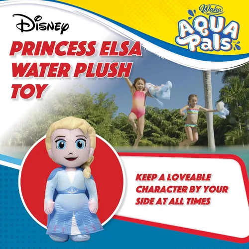 Miniatura 3 de Wahu Aqua Pals Disney Classic Elsa - Juguete de peluche de agua para niños a partir de 2 años, de secado rápido, impermeable, juguete de peluche