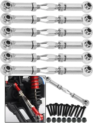 Miniatura 9 de Piezas de mejora, tensores Camber Links para 1/10 Slash 2WD 4X4/Rustler 2WD 4X4/Hoss 2WD 4X4/Stampede 2WD 4X4 RC camión, tensores ajustables