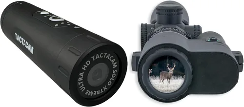 TACTACAM Solo Xtreme FTS Combo – Película a través de montaje de alcance – Paquete de cámaras de acción y montaje de alcance – Película tu propia