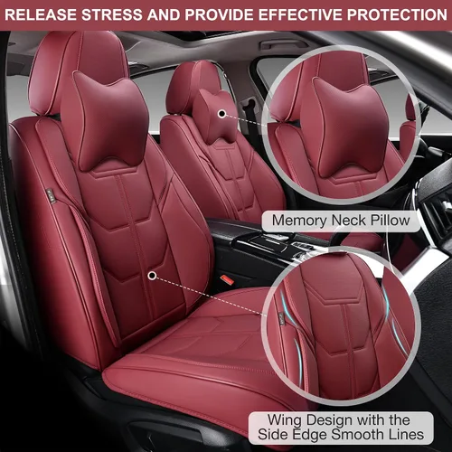 Miniatura 3 de BWTJF Fundas de asiento de automóvil gris, juego completo, fundas universales delanteras y traseras para automóviles, protectores impermeables