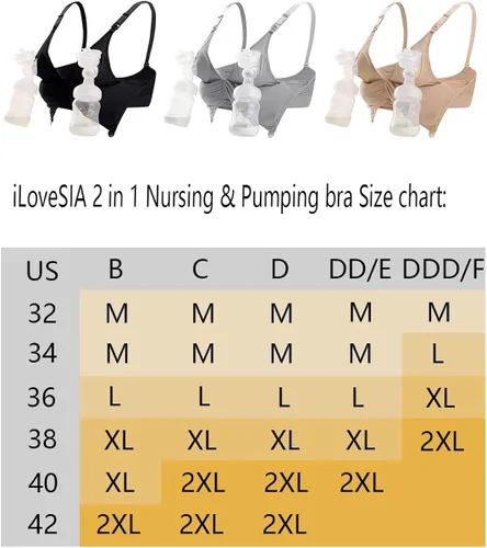 Miniatura 7 de iloveSIA Nursing & Pumping Bra All in One Hands Free Pump Nurse Bra