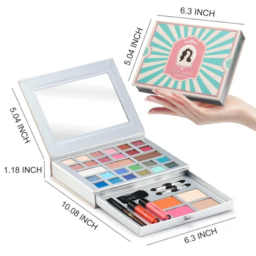 Miniatura 3 de Color Nymph Kit de maquillaje todo en uno, perfecto para mujeres, adolescentes y principiantes. Desbloquea infinitas posibilidades con 24 hermosos