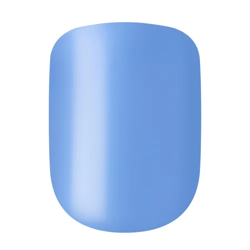 Miniatura 4 de KISS imPRESS Uñas a presión sin pegamento, 'Baby why so Blue', Azul, Tamaño corto, Forma cuadrada, Incluye 30 uñas, almohadilla de preparación, hoja