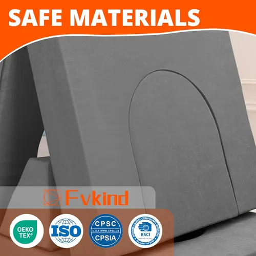 Miniatura 4 de Fvkind Sofá modular de juego para niños, 16 piezas, sofá de construcción para sala de juegos y dormitorio, sofá modular de juegos para niños y gris