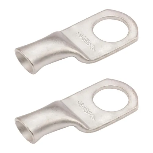 Miniatura 121 de SELTERM 5 piezas terminales de cable de cobre estañado 1/0 AWG perno de 1/2", extremos de cable de batería, terminales de anillo, conectores