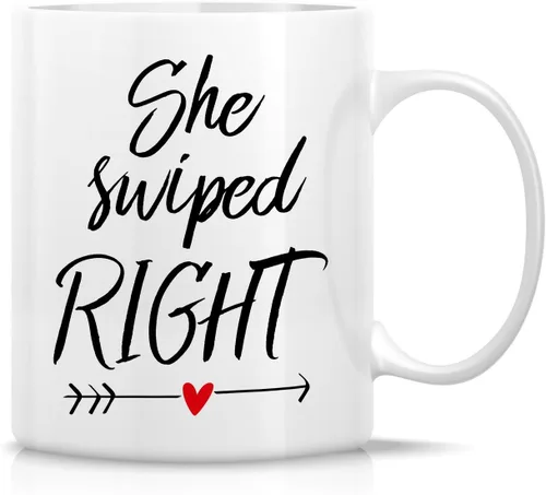 Miniatura 18 de Retreez - Taza divertida con texto en inglés "Once in A While Someone Amazing Comes Along", 325 ml, tazas de café de cerámica, regalos de cumpleaños