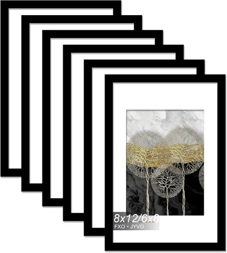 Miniatura 34 de Fxojyvo Marco de Fotos de 4x6, Muestra Foto de 3.5x5 con Paspartú o 4 x 6 Sin Paspartú, Liviano y de Alta Transparencia Marco de 4 por 6 para Pared