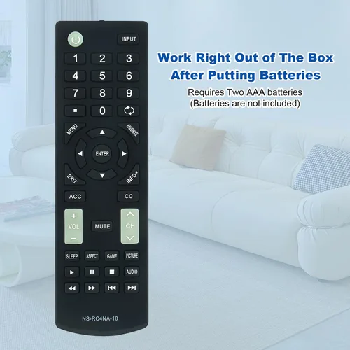 Miniatura 5 de NS-RC4NA-18 Reemplazo de control remoto para Insignia LED TV NS-40D420MX18 NS-49D420NA18 NS-55D420MX18 NS-40D420NA18 NS-55D420NA18 NS-39D310NA17