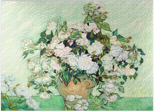 Miniatura 8 de MyPuzzle Roses 1890 por Vincent Van Gogh - Rompecabezas prémium de 100 piezas para adultos