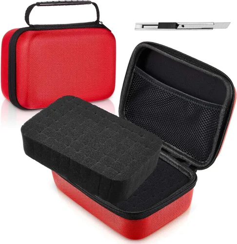 Miniatura 14 de Relaxweex Estuche rígido de EVA con espuma personalizable de 7.1 x 4.7 x 3.1 pulgadas, funda protectora de transporte de EVA a prueba de golpes