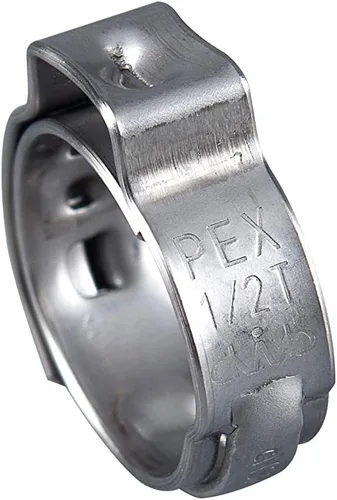 Miniatura 9 de EFIELD - Paquete de 100 anillos de abrazadera de acero inoxidable de 1/2 pulgada para tubos Pex (CLAMP017)